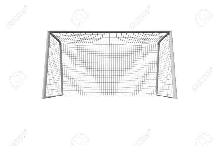 Футбольные ворота сбоку