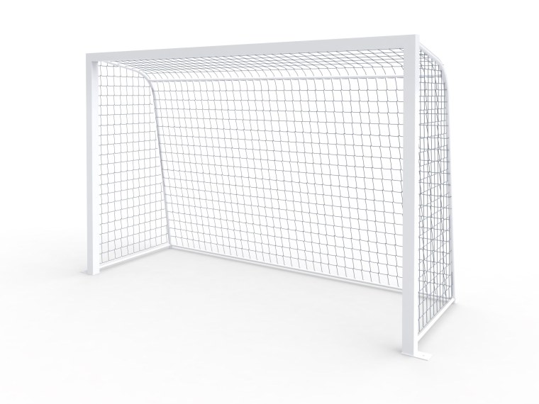 Ворота футбол на белом фоне