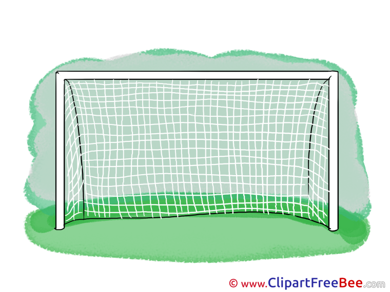 Хоккейные ворота на прозрачном фоне