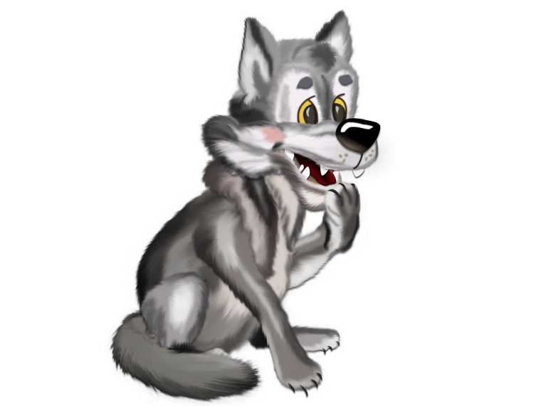 Волк мультяшный