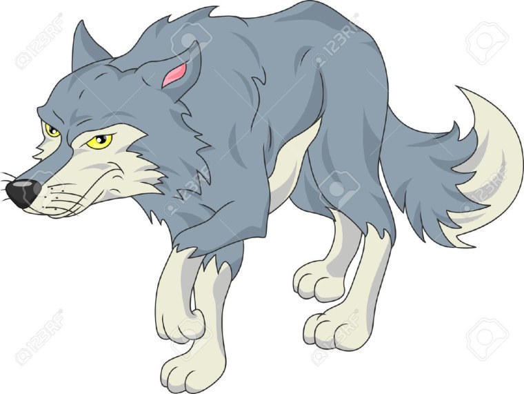 Злой волк для детей