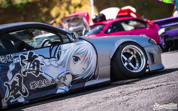 Обои в стиле японских машин