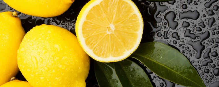 Лимон корка макро