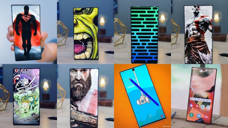 Обои под вырез камеры Samsung Note 10