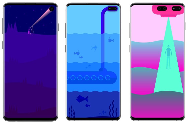 Обои для Samsung a21s с вырезом под камеру