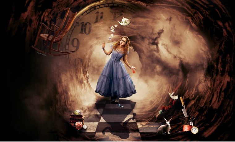 Кроличья Нора Алиса в стране чудес фон