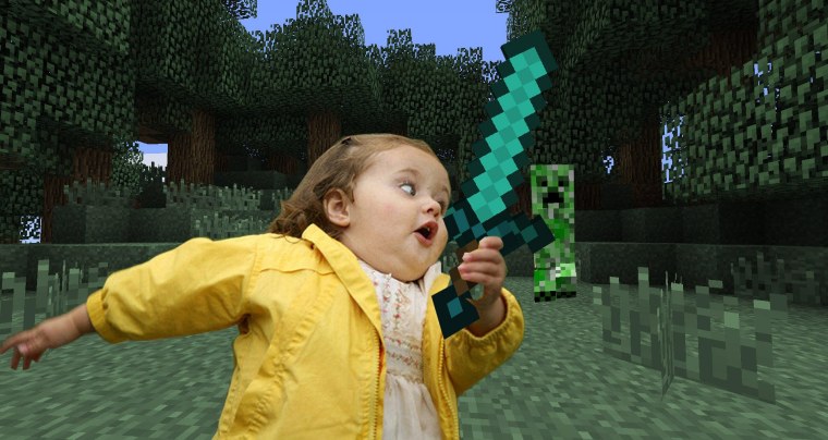 Майнкрафт Стив в поле