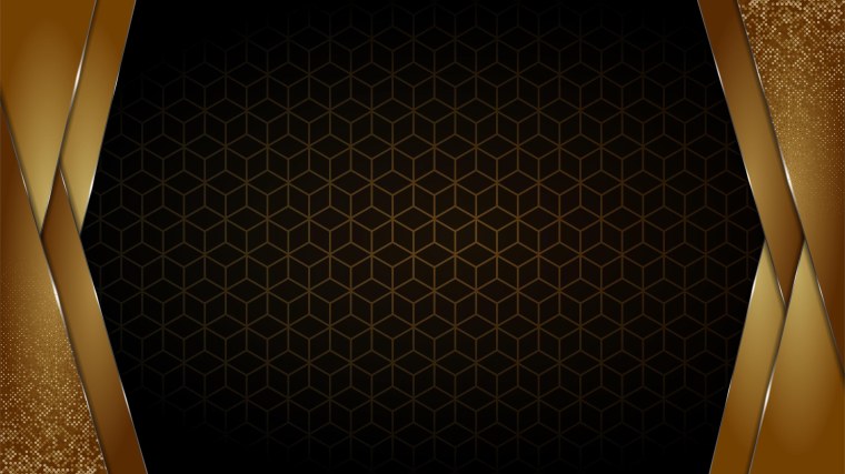 Золото на черном фоне