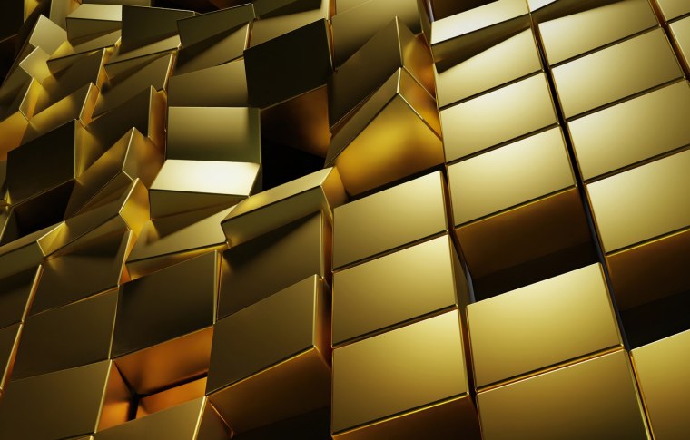 Золото на черном фоне