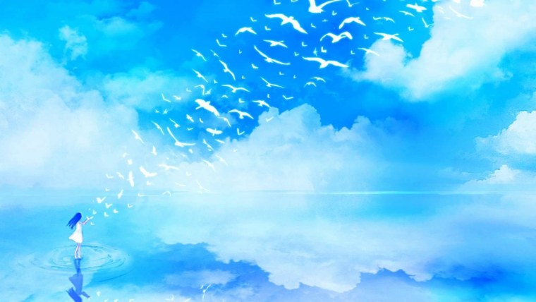 Голубое небо