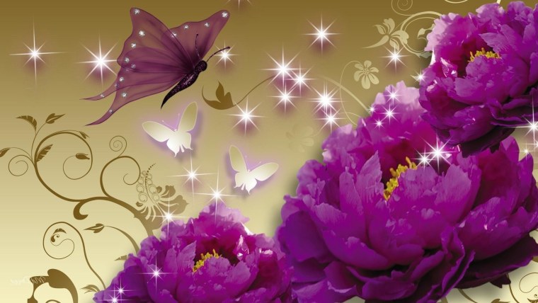 Фиолетовые цветы фон