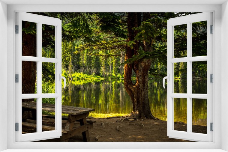 Фотообои окно