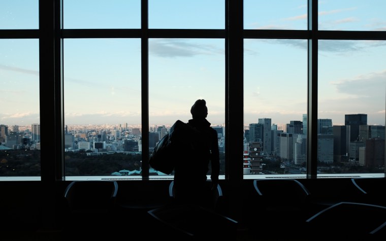 Вид из окна на город