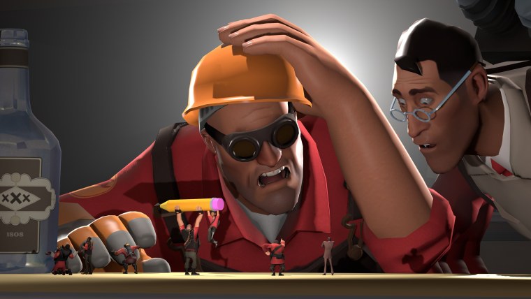 Team Fortress 2 медик и инженер