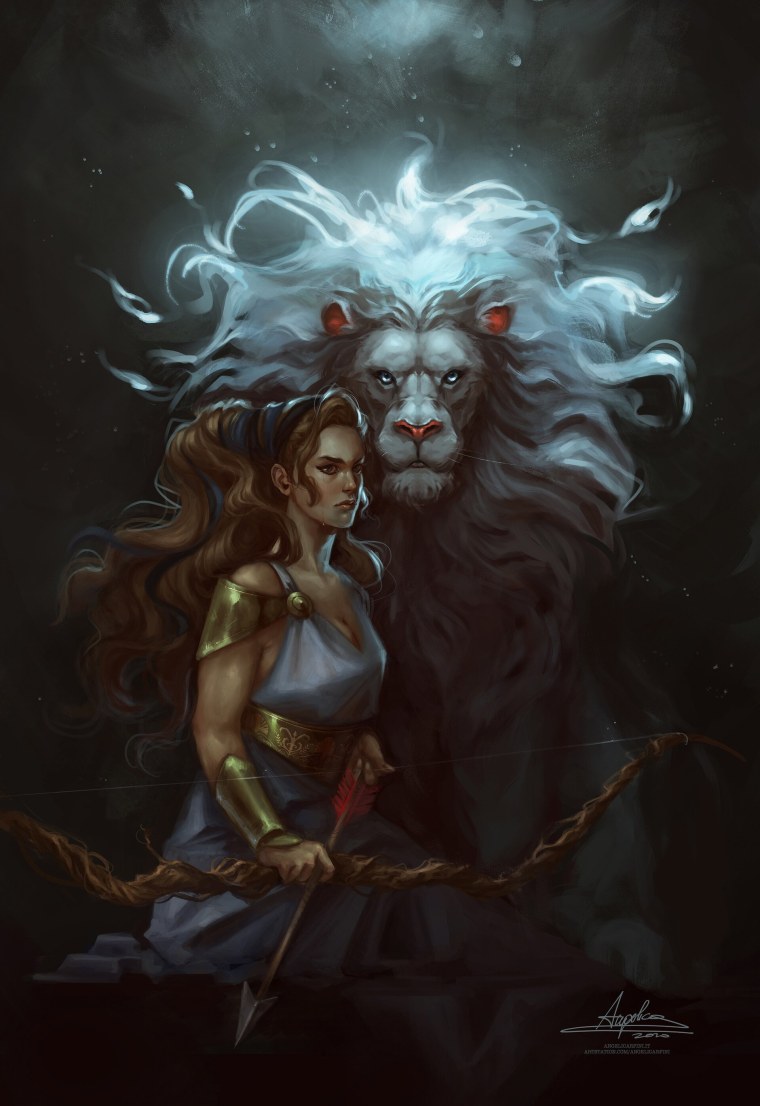 Девушка и Лев фэнтези