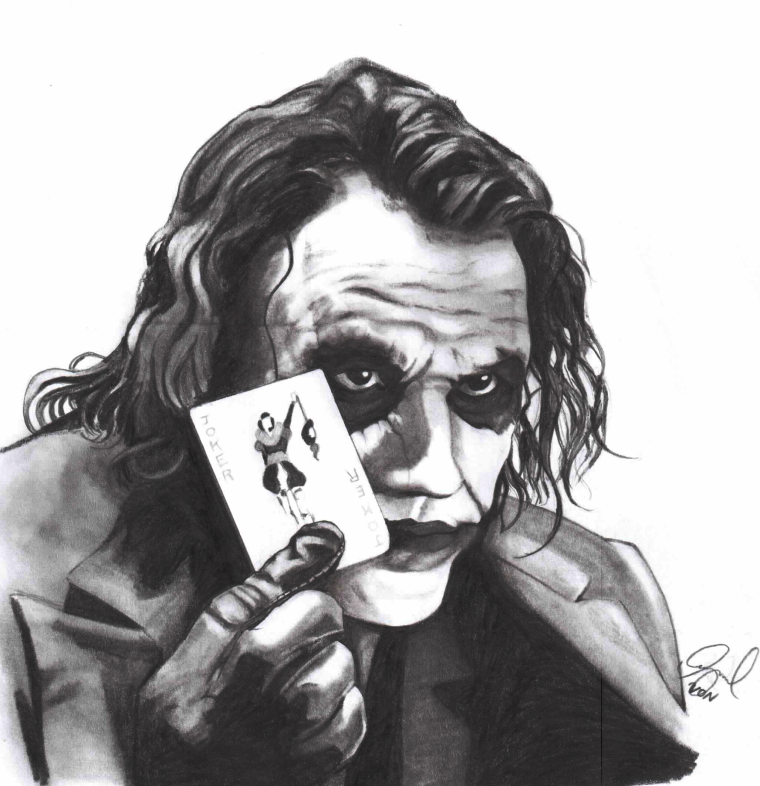 Джокер черной ручкой