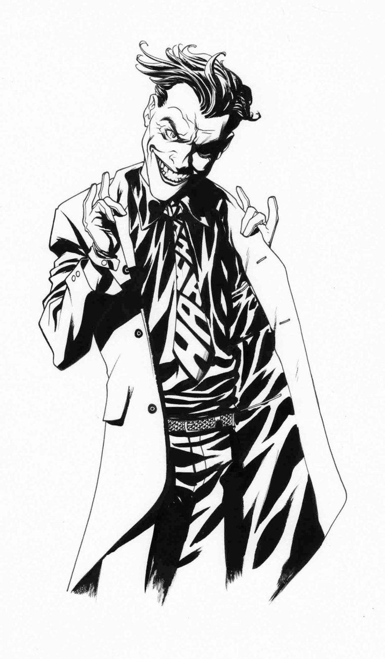 Эскиз тату Джокер хит Леджер