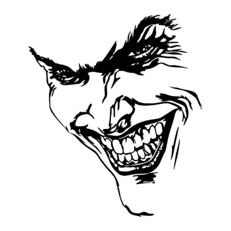 Джокер арт чб