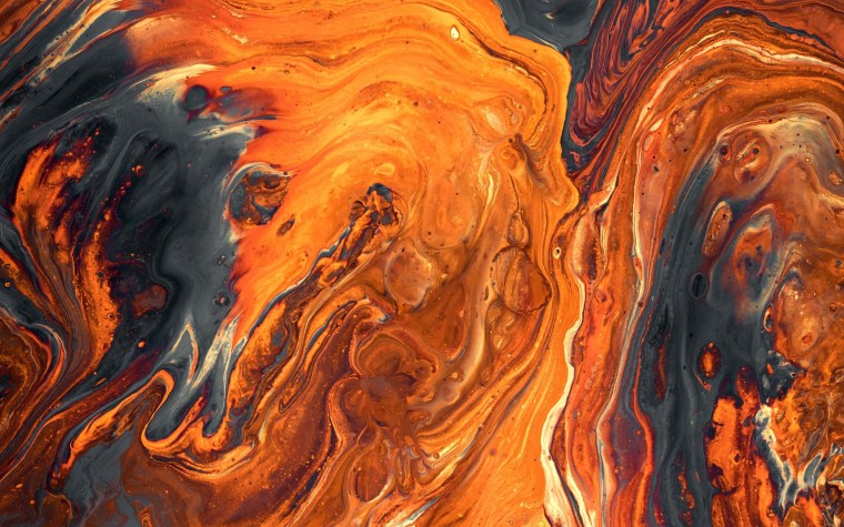 Оранжевые разводы