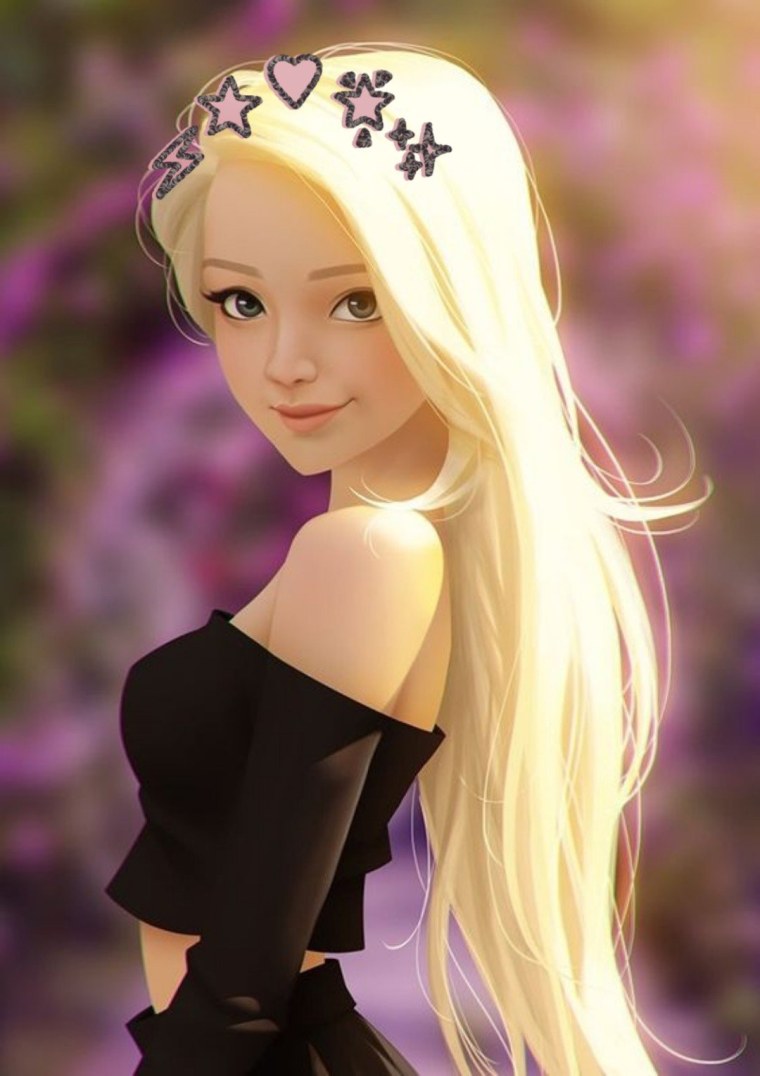 Красивые мультяшные девочки