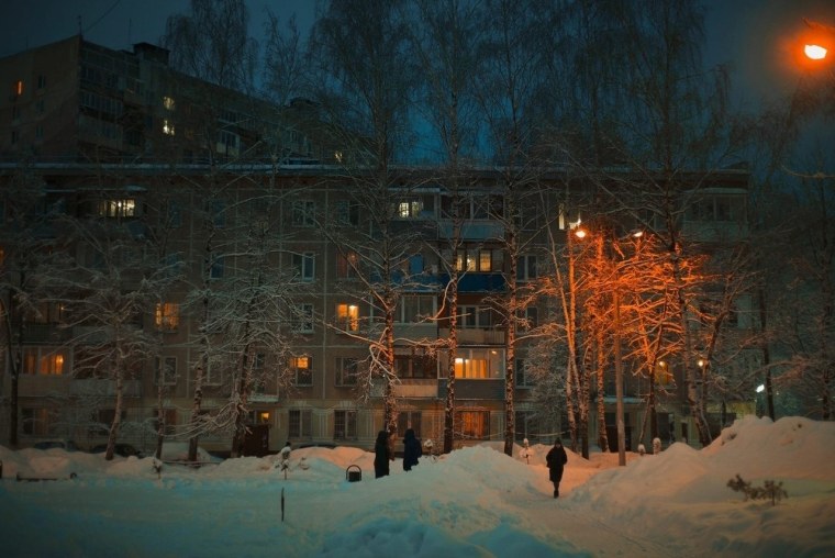 Ист Виллидж Нью-Йорк зима