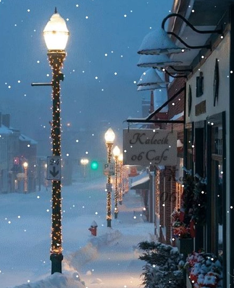 Зимний город Эстетика