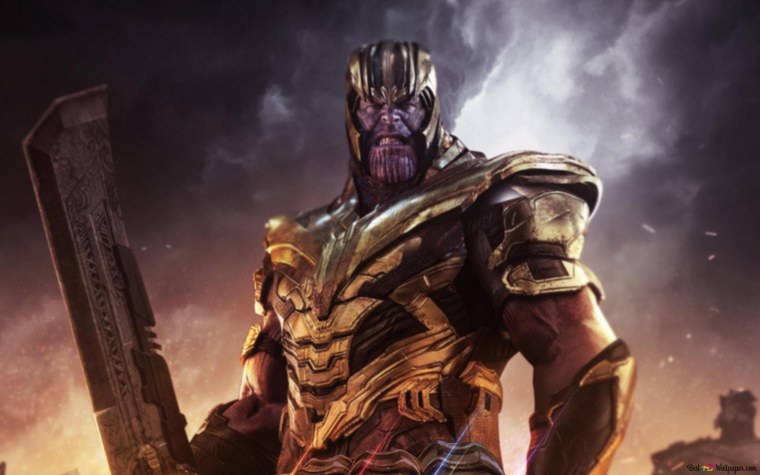 Танос и Гамора арт