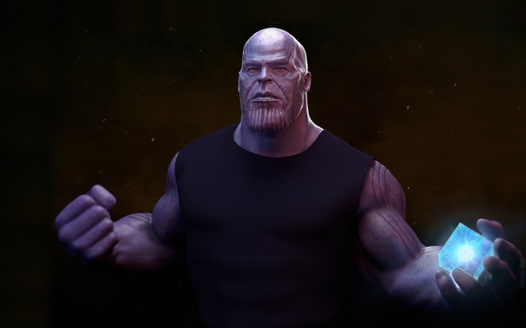 Танос Марвел арт