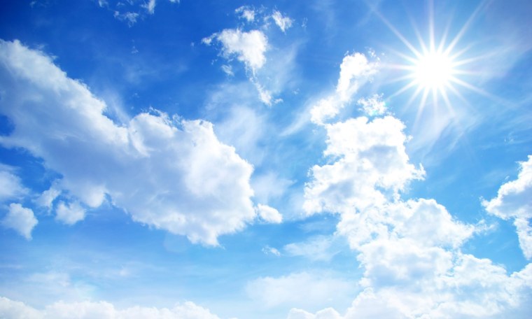 Красивое голубое небо