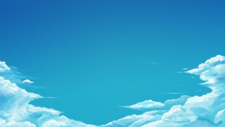 Светлое небо с облаками