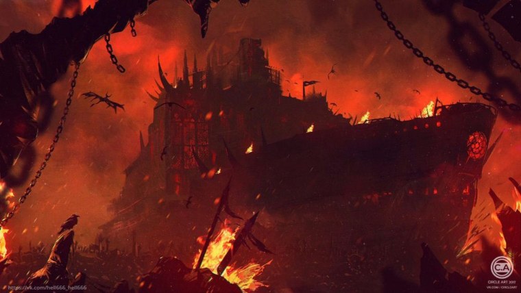 Демонический паровоз Warhammer 40000