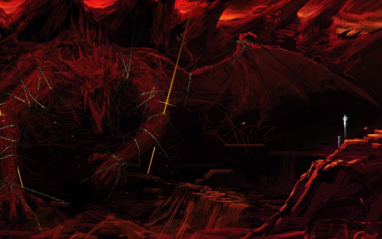 Адский пейзаж аниме