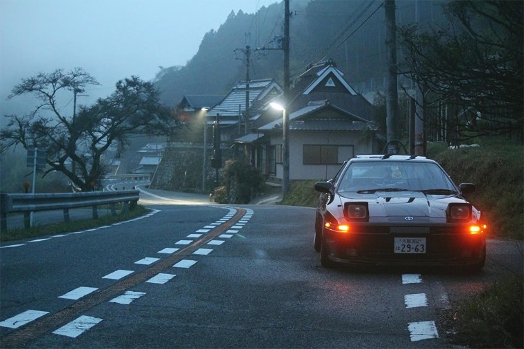 Гора Акина Япония дрифт