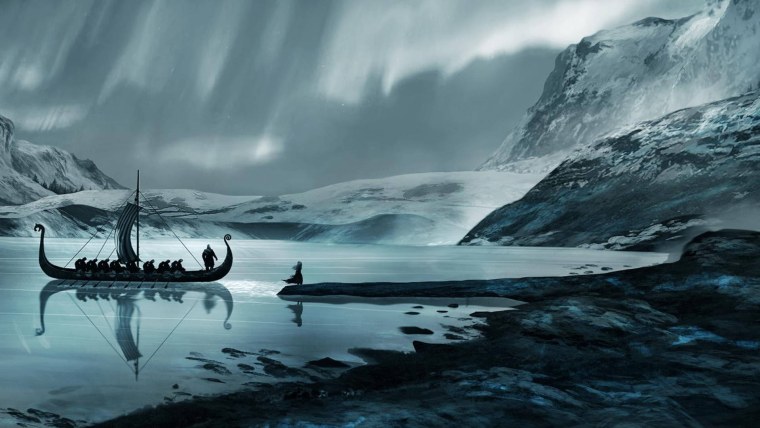 Туман Драккар Викинги