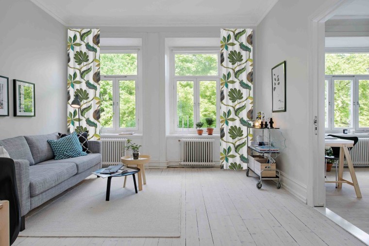 Шторы в скандинавском стиле в интерьере