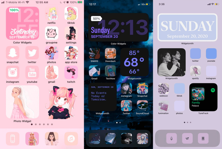 Виджеты на айфон красивые