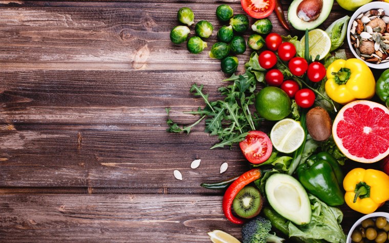 Овощи на столе