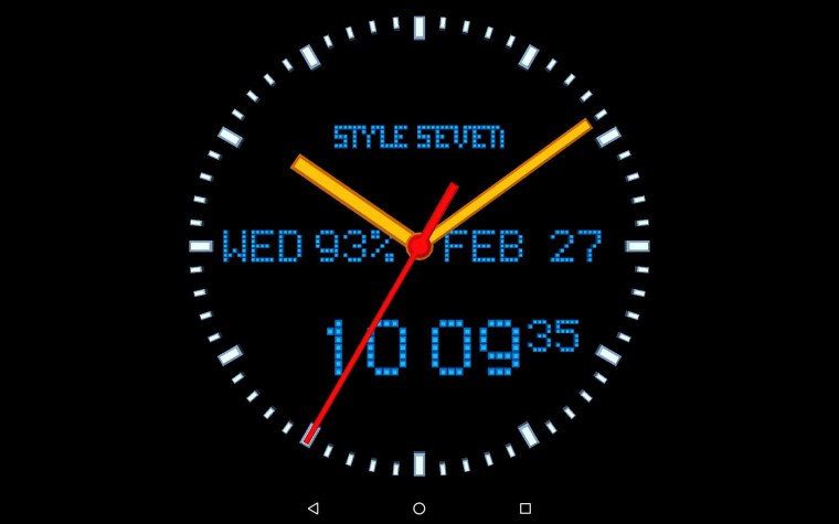 Аналоговые часы живые обои андроид