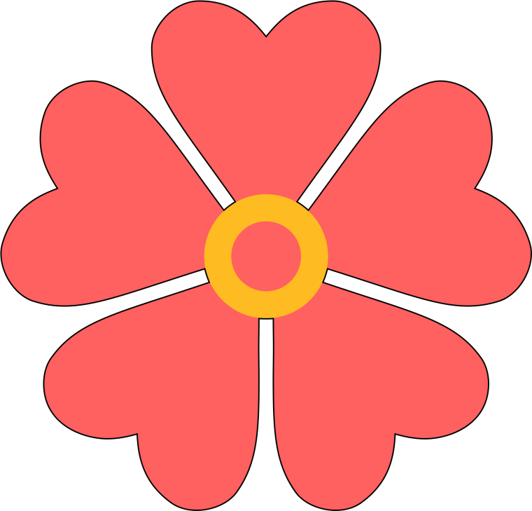 Цветок 5 лепестков