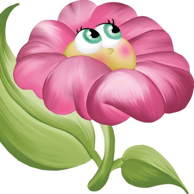 Цветы мультяшные