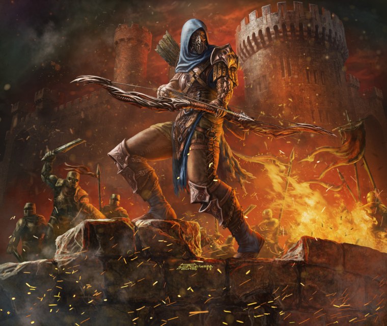 Эльф монах ДНД