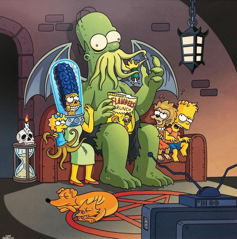 Симпсоны эпизод Treehouse of Horror XXI