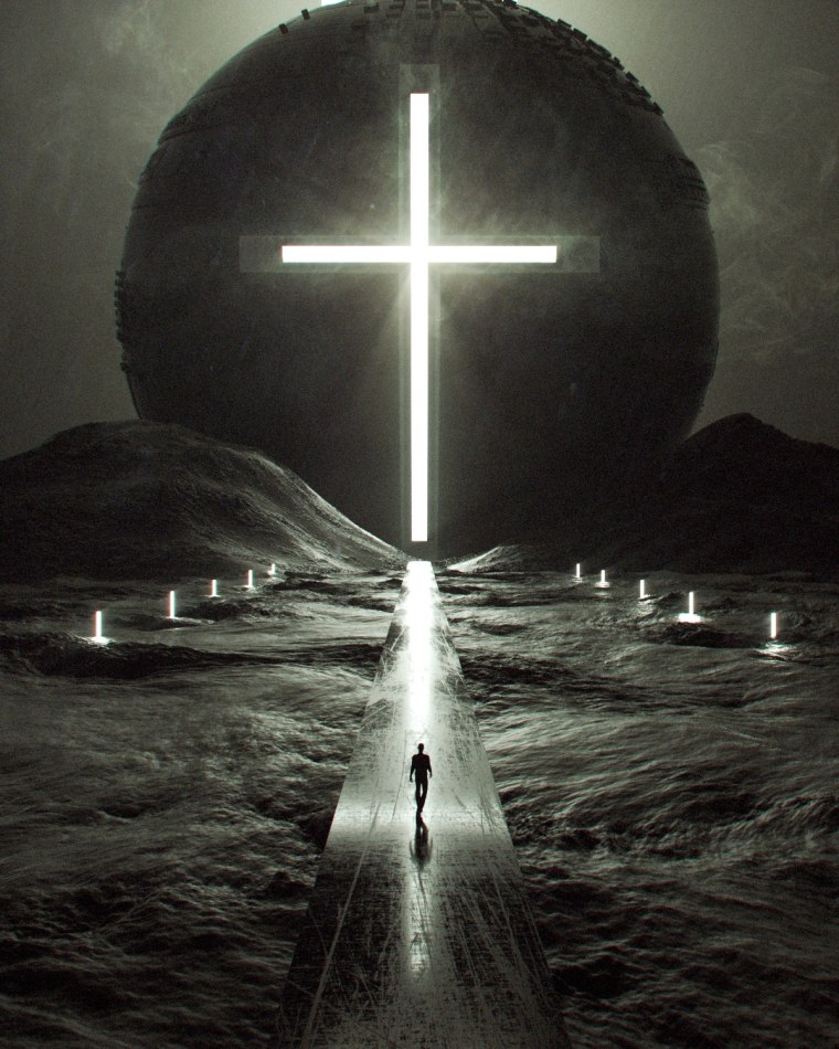 Православный крестик в руке