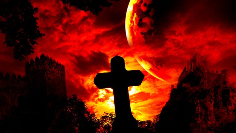 Перевернутый крест с Иисусом