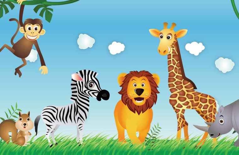 Звери Африки для детей