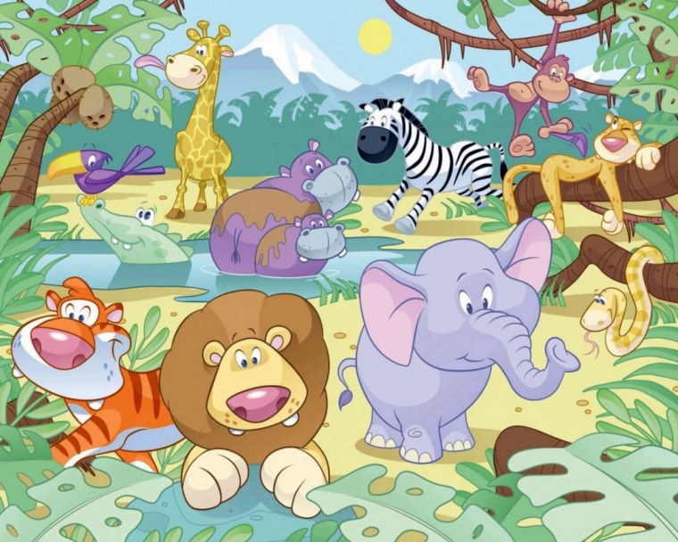 Обитатели джунглей для детей