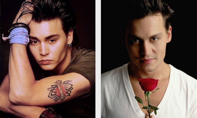 Джонни Деппом в молодости