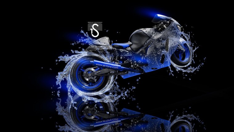 Спортбайк Ямаха чёрный