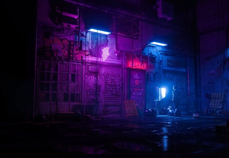 Найт Сити Cyberpunk переулок