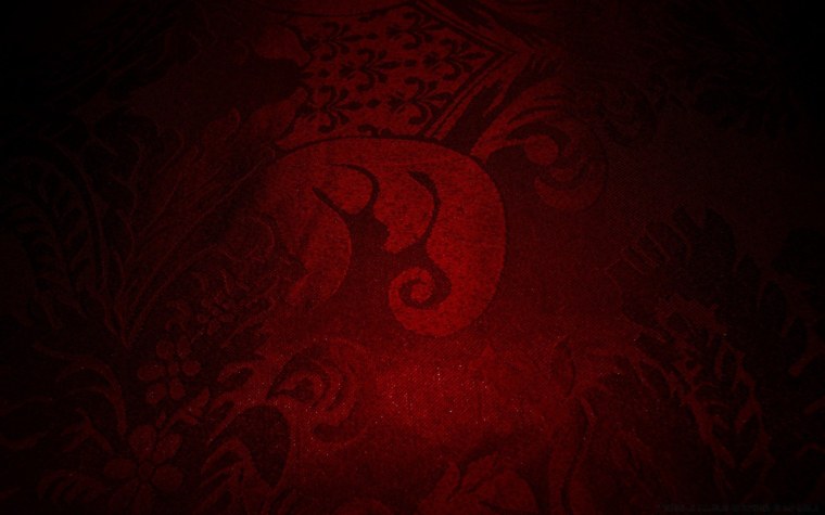 Красный орнамент на черном фоне